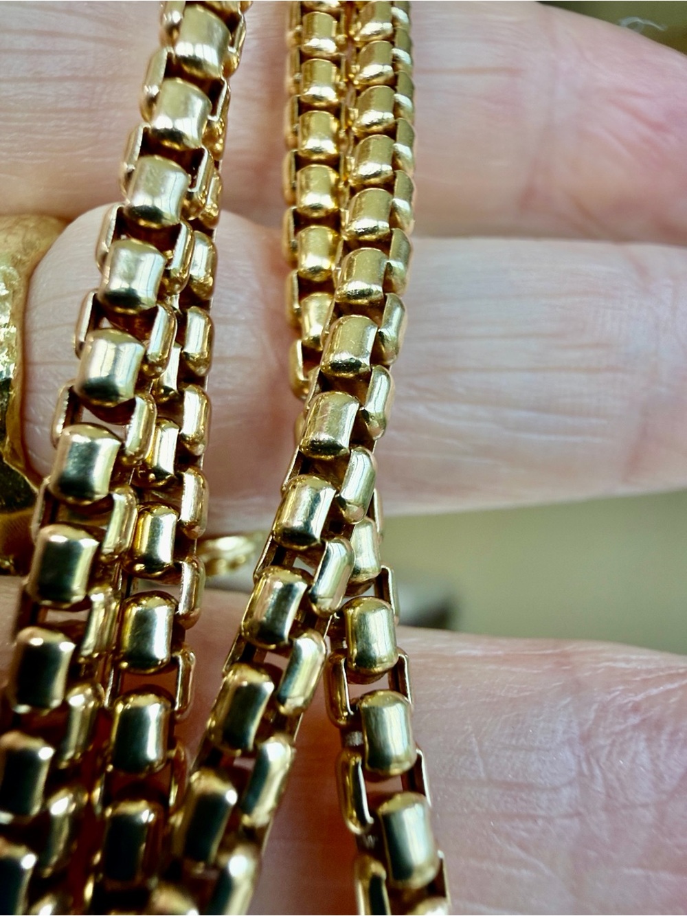 David Yurman 18 karat gold wheat necklace - Picture 4 of 6